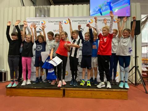 Die Natorpschule gewinnt den Stadtwerke Sprintcup 2022. (Foto: TV01)