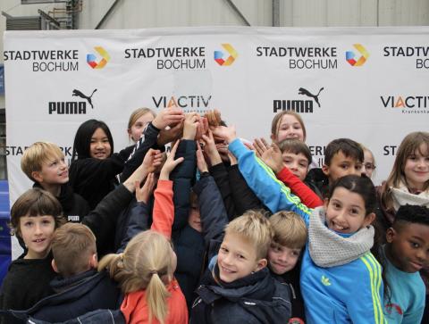 Die siegreiche Staffel der Weilenbrinkschule (Foto: TV01)